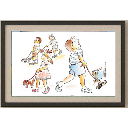 Tode Blazevski 29x21cm Orijinal Karikatür BOD00111
