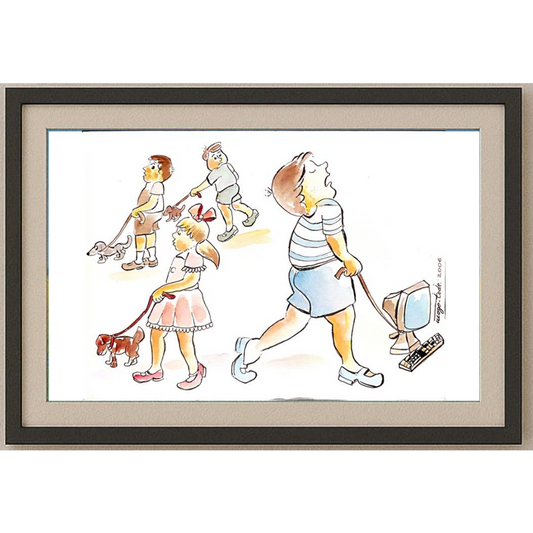Tode Blazevski 29x21cm Orijinal Karikatür BOD00111