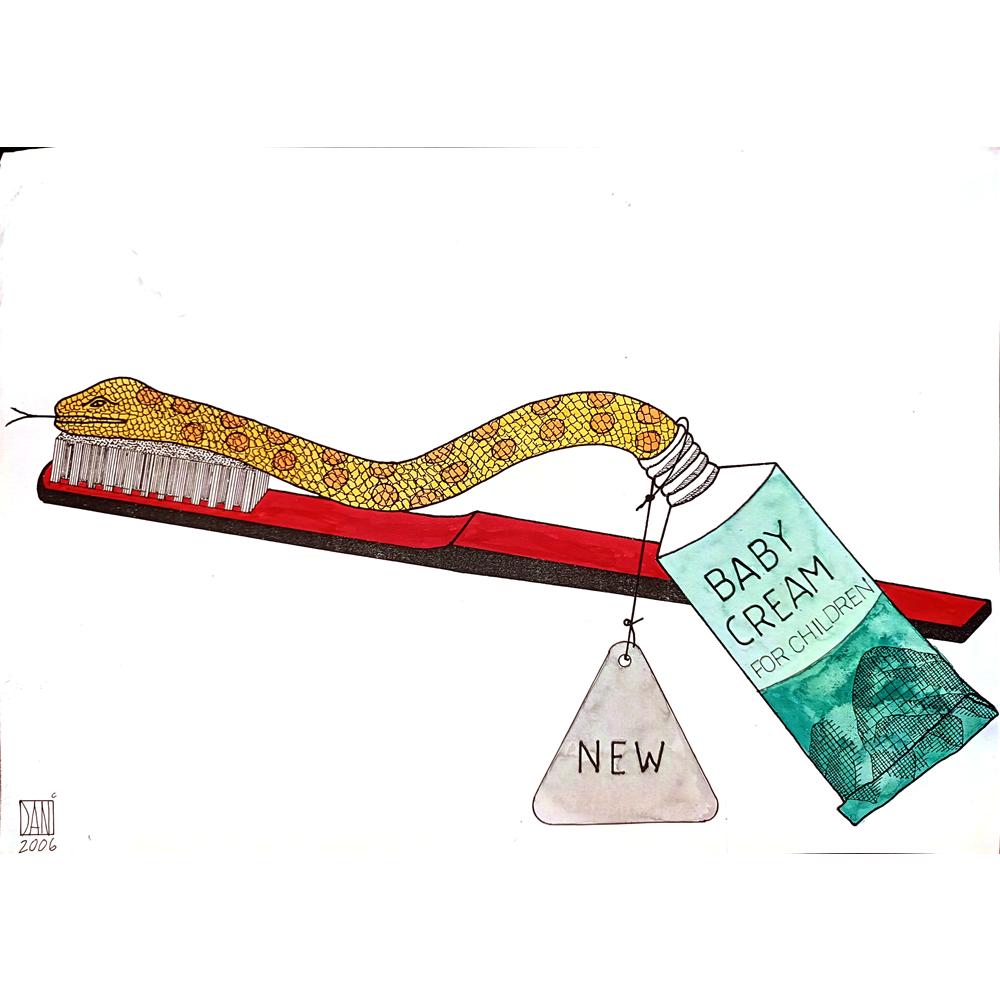 Mihai Dinulescu 29x21cm Orijinal Karikatür BOD00115