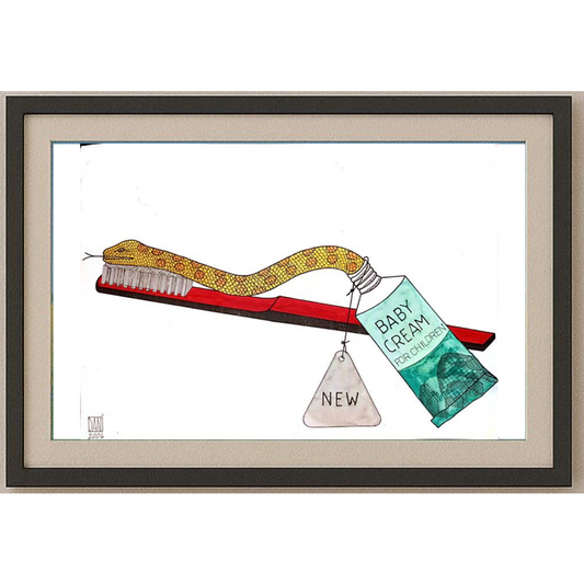 Mihai Dinulescu 29x21cm Orijinal Karikatür BOD00115