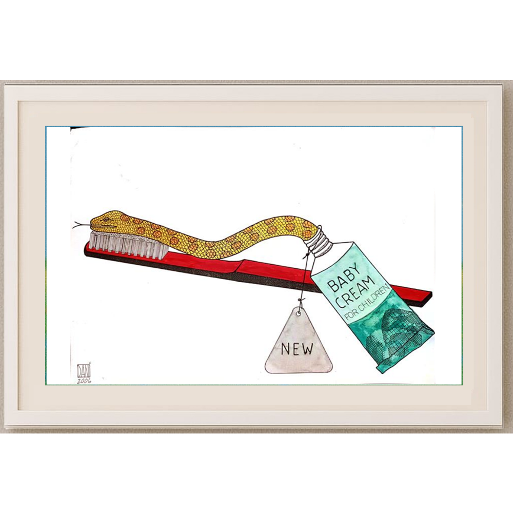 Mihai Dinulescu 29x21cm Orijinal Karikatür BOD00115