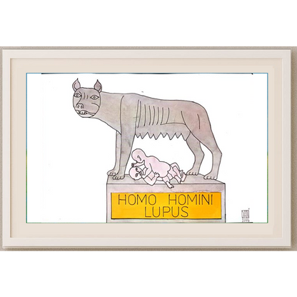 Mihai Dinulescu 29x21cm Orijinal Karikatür BOD00116