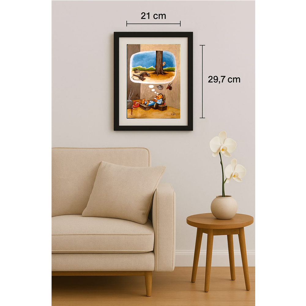 Erico Junqueira Ayres 29x21cm Orijinal Karikatür BOD00118