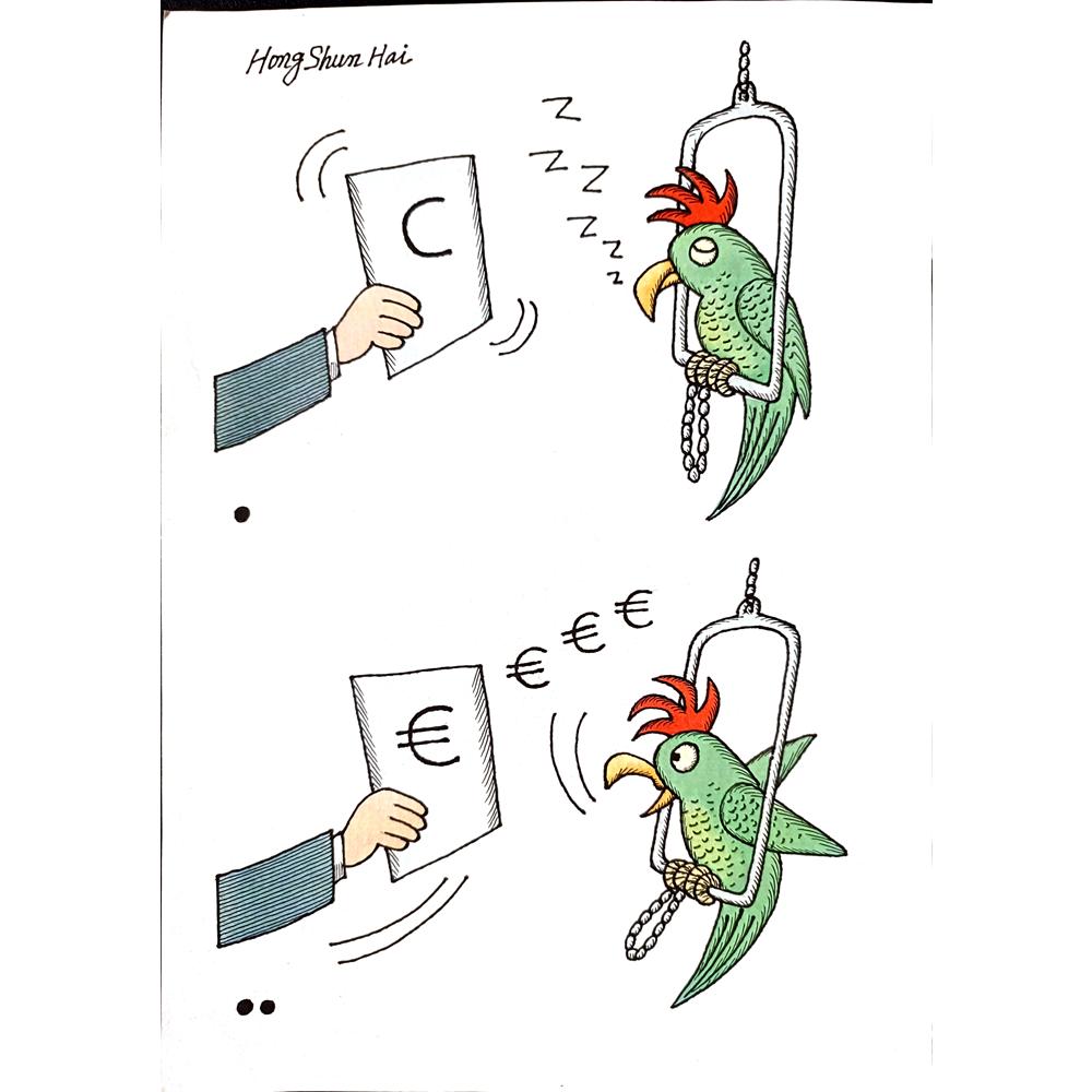 Hong Shun Hai 29x21cm Orijinal Karikatür BOD00124