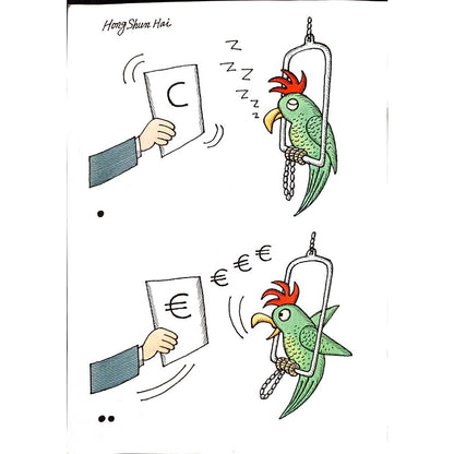 Hong Shun Hai 29x21cm Orijinal Karikatür BOD00124