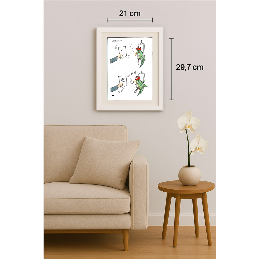 Hong Shun Hai 29x21cm Orijinal Karikatür BOD00124