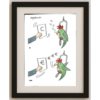 Hong Shun Hai 29x21cm Orijinal Karikatür BOD00124