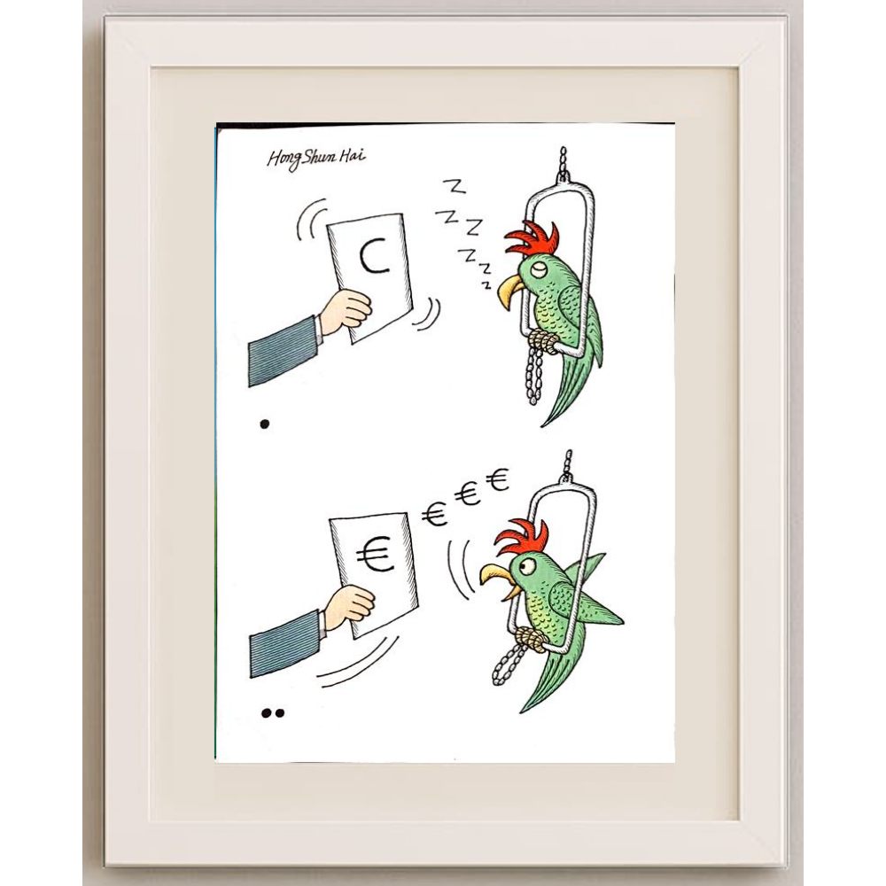 Hong Shun Hai 29x21cm Orijinal Karikatür BOD00124