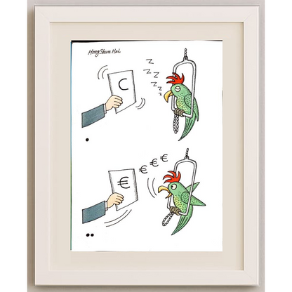Hong Shun Hai 29x21cm Orijinal Karikatür BOD00124