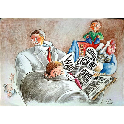 Tempesta Tastas 29x21cm Orijinal Karikatür BOD00132