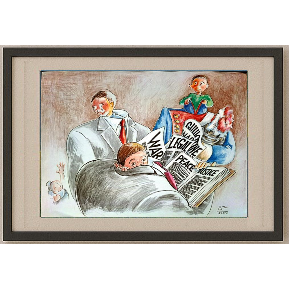 Tempesta Tastas 29x21cm Orijinal Karikatür BOD00132