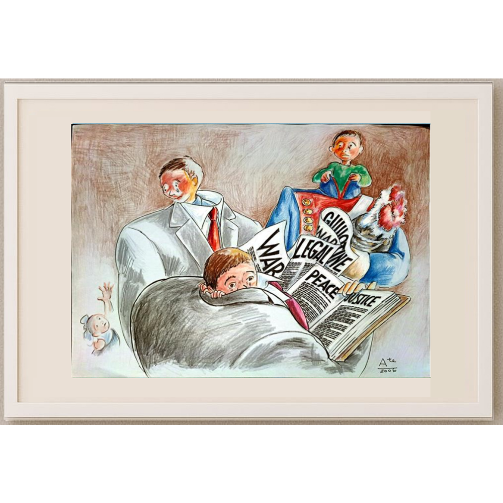 Tempesta Tastas 29x21cm Orijinal Karikatür BOD00132