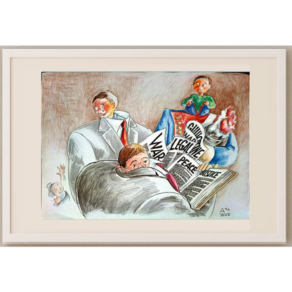 Tempesta Tastas 29x21cm Orijinal Karikatür BOD00132