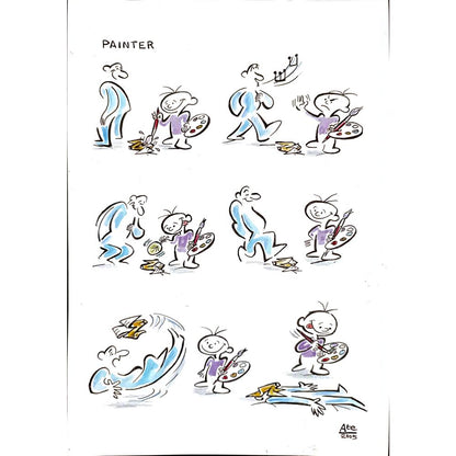 Tempesta Tastas 29x21cm Orijinal Karikatür BOD00133