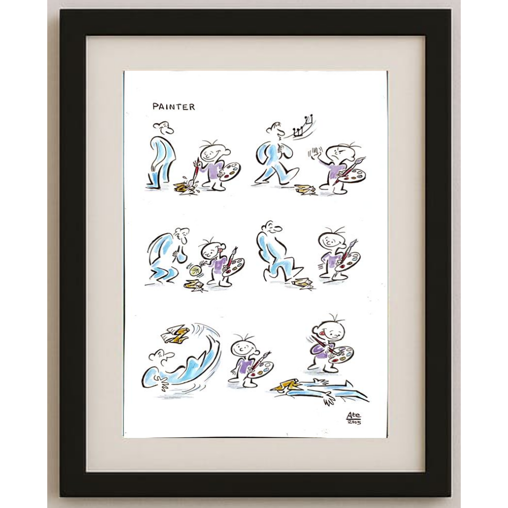 Tempesta Tastas 29x21cm Orijinal Karikatür BOD00133