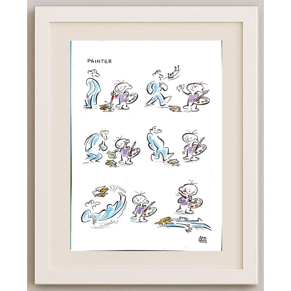 Tempesta Tastas 29x21cm Orijinal Karikatür BOD00133
