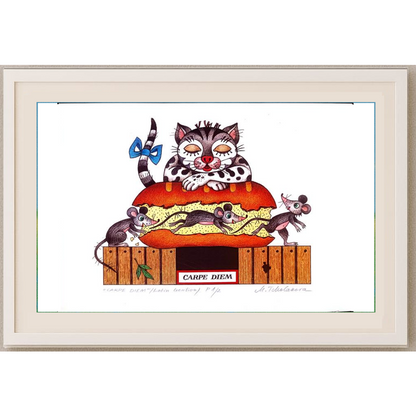 Maya Tcholakova 29x21cm Orijinal Karikatür BOD00136