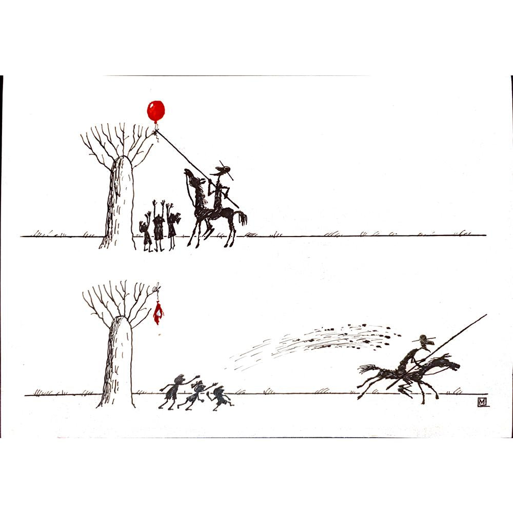 Marina Markevitch 29x21cm Orijinal Karikatür BOD00137