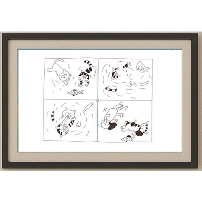Guo Ziye 29x21cm Orijinal Karikatür BOD00139