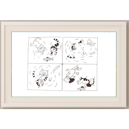 Guo Ziye 29x21cm Orijinal Karikatür BOD00139