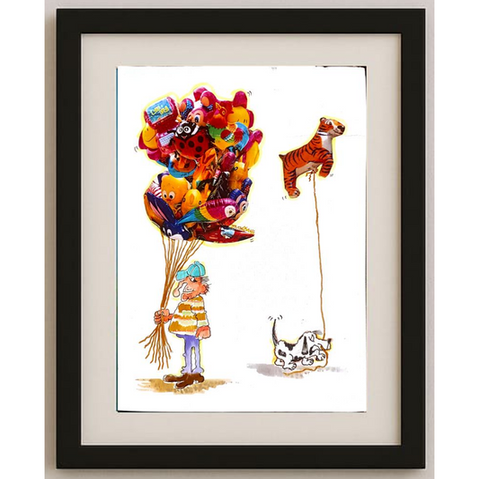 Serafim Bakoulis 29x21cm Orijinal Karikatür BOD00141