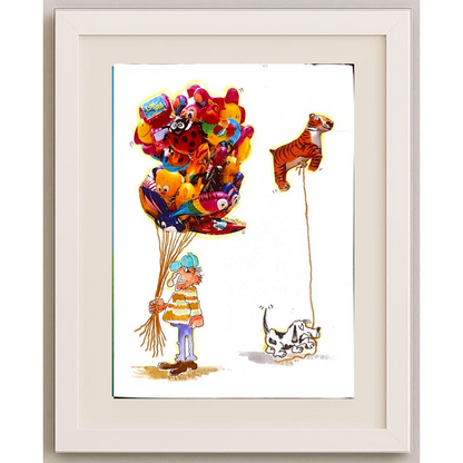 Serafim Bakoulis 29x21cm Orijinal Karikatür BOD00141