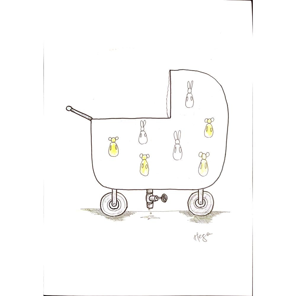 Serafim Bakoulis 29x21cm Orijinal Karikatür BOD00142