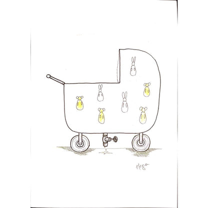 Serafim Bakoulis 29x21cm Orijinal Karikatür BOD00142