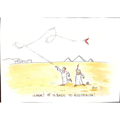Josip Kovacevic 29x21cm Orijinal Karikatür BOD00144