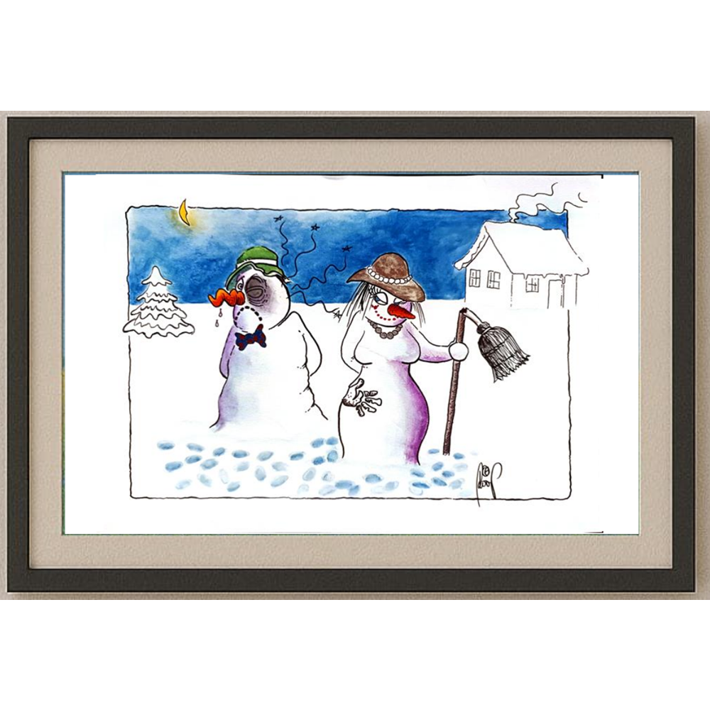 Oslovar Ivan 29x21cm Orijinal Karikatür BOD00145