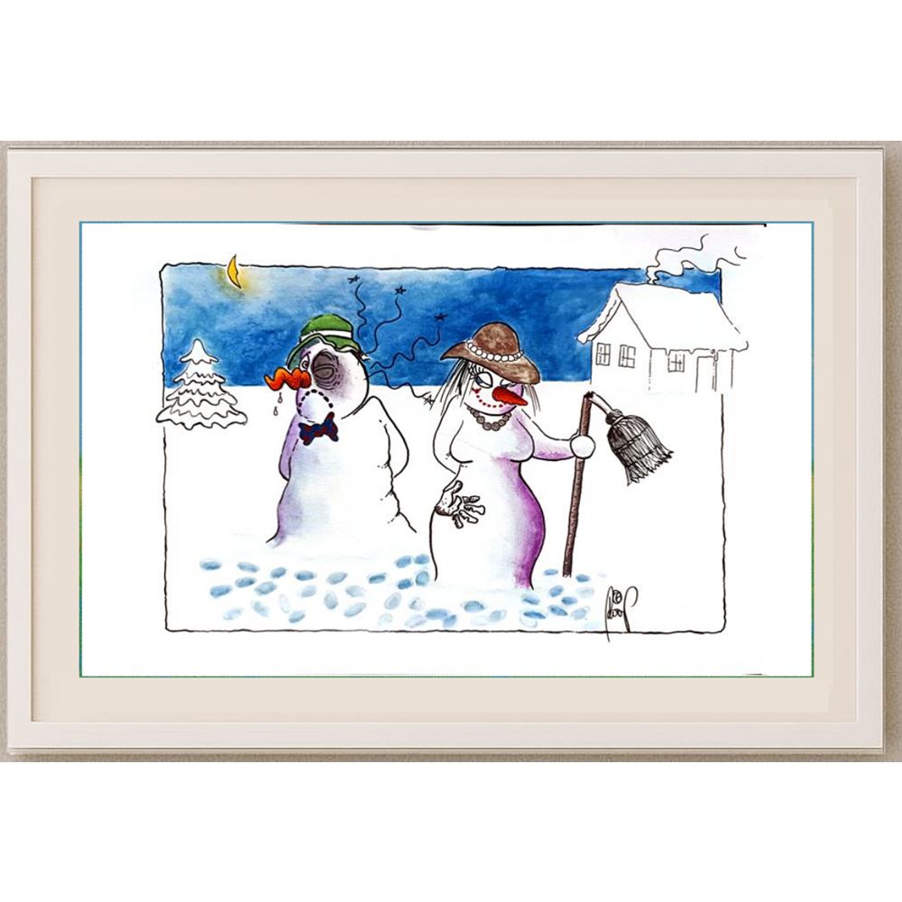 Oslovar Ivan 29x21cm Orijinal Karikatür BOD00145