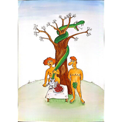 Valeri Tarasenko 29x21cm Orijinal Karikatür BOD00149