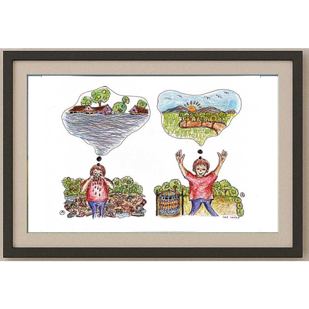 Susanto 29x21cm Orijinal Karikatür BOD00151