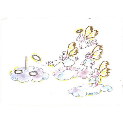 Serafim Bakoulis 29x21cm Orijinal Karikatür BOD00157