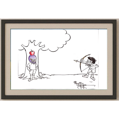 Vendra Gopalaksrishna 29x21cm Orijinal Karikatür BOD00158