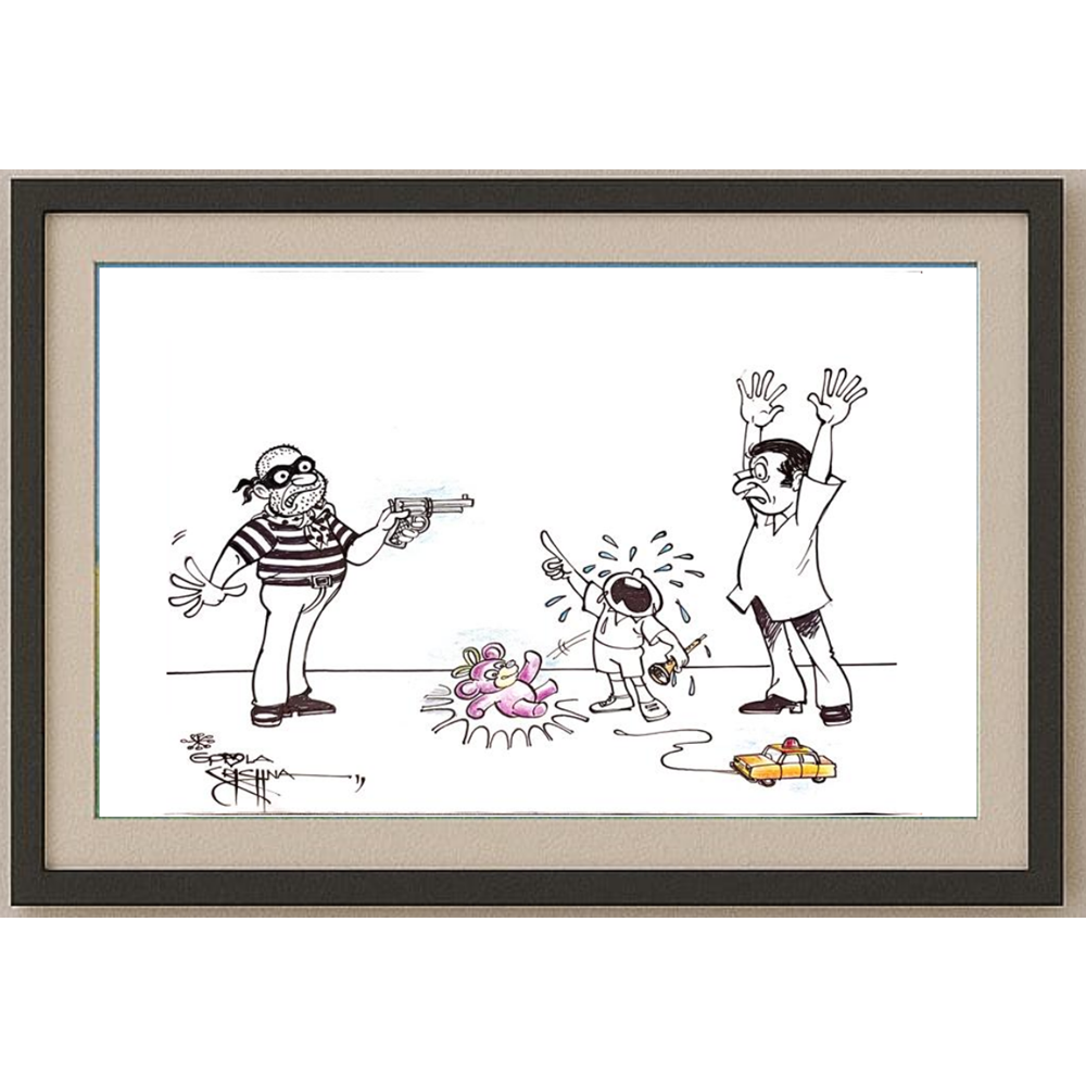 Vendra Gopalaksrishna 29x21cm Orijinal Karikatür BOD00159