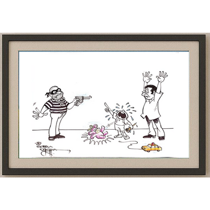 Vendra Gopalaksrishna 29x21cm Orijinal Karikatür BOD00159