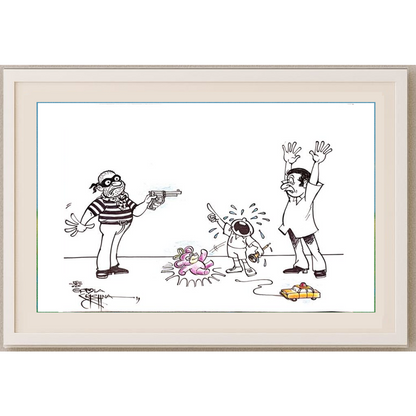 Vendra Gopalaksrishna 29x21cm Orijinal Karikatür BOD00159