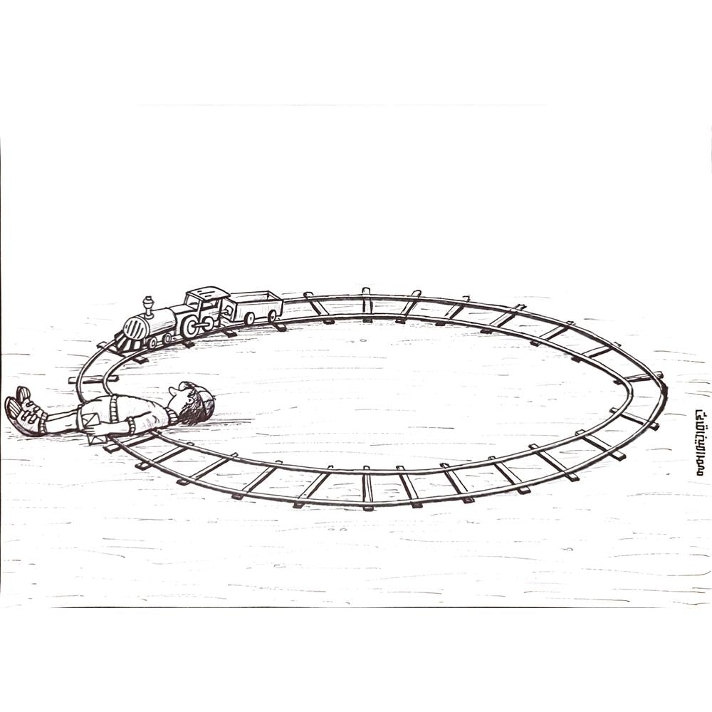 Mohammad Amin Aghaey 29x21cm Orijinal Karikatür BOD00164
