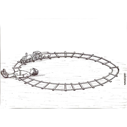 Mohammad Amin Aghaey 29x21cm Orijinal Karikatür BOD00164
