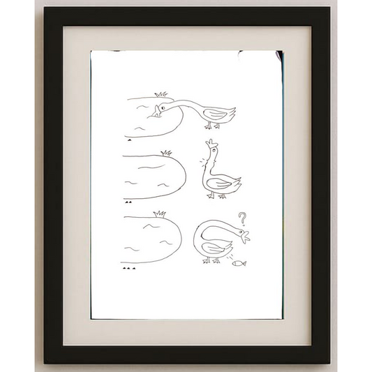 Yu Haoze 29x21cm Orijinal Karikatür BOD00169