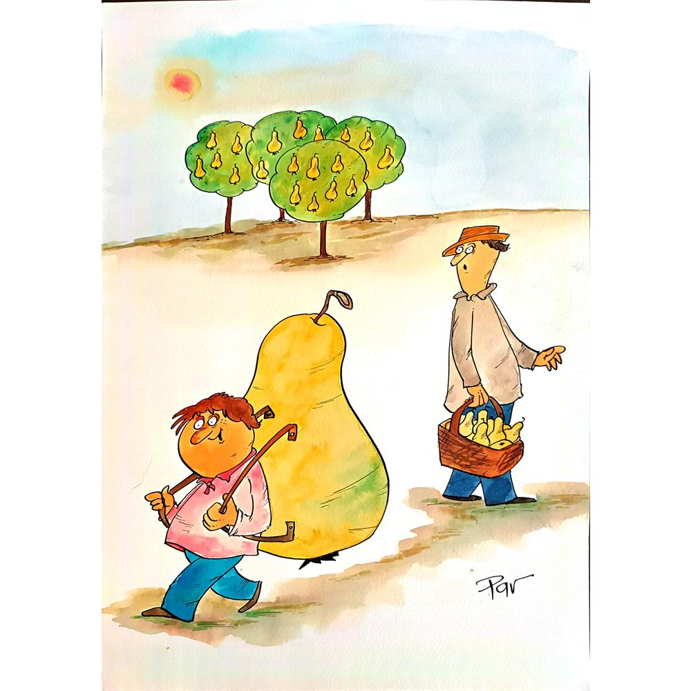 Vladimir Pavlik 43x30cm Orijinal Karikatür BOD00171