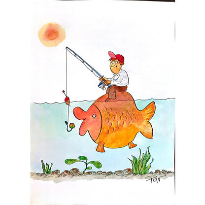 Vladimir Pavlik 43x30cm Orijinal Karikatür BOD00172
