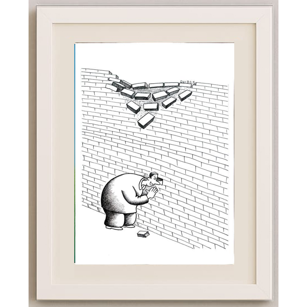 Feng Gui Bo 43x30cm Orijinal Karikatür BOD00173