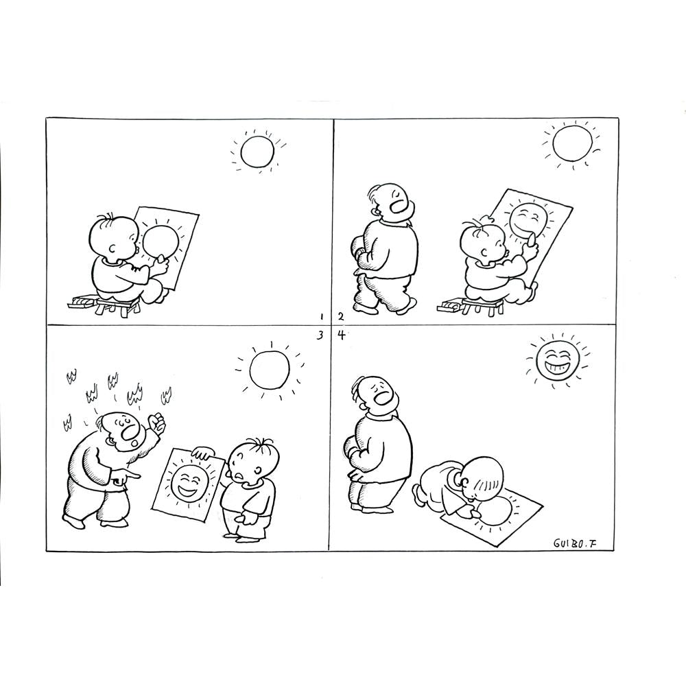 Feng Gui Bo 43x30cm Orijinal Karikatür BOD00175