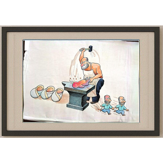 Feng Gui Bo 43x30cm Orijinal Karikatür BOD00177