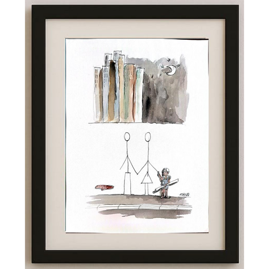 Milos Panig Pango 40x30cm Orijinal Karikatür BOD00183