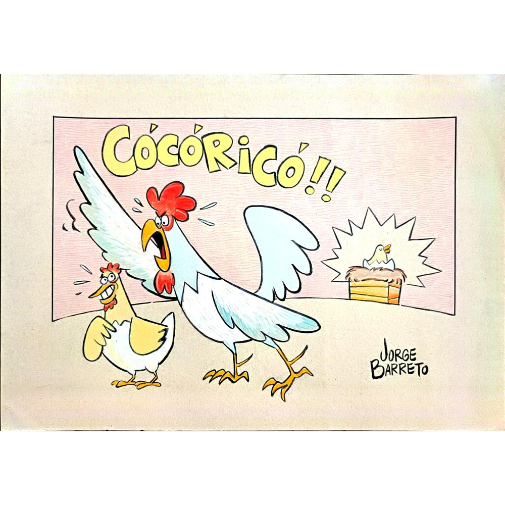 Jorge Barreto 40x30cm Orijinal Karikatür BOD00185