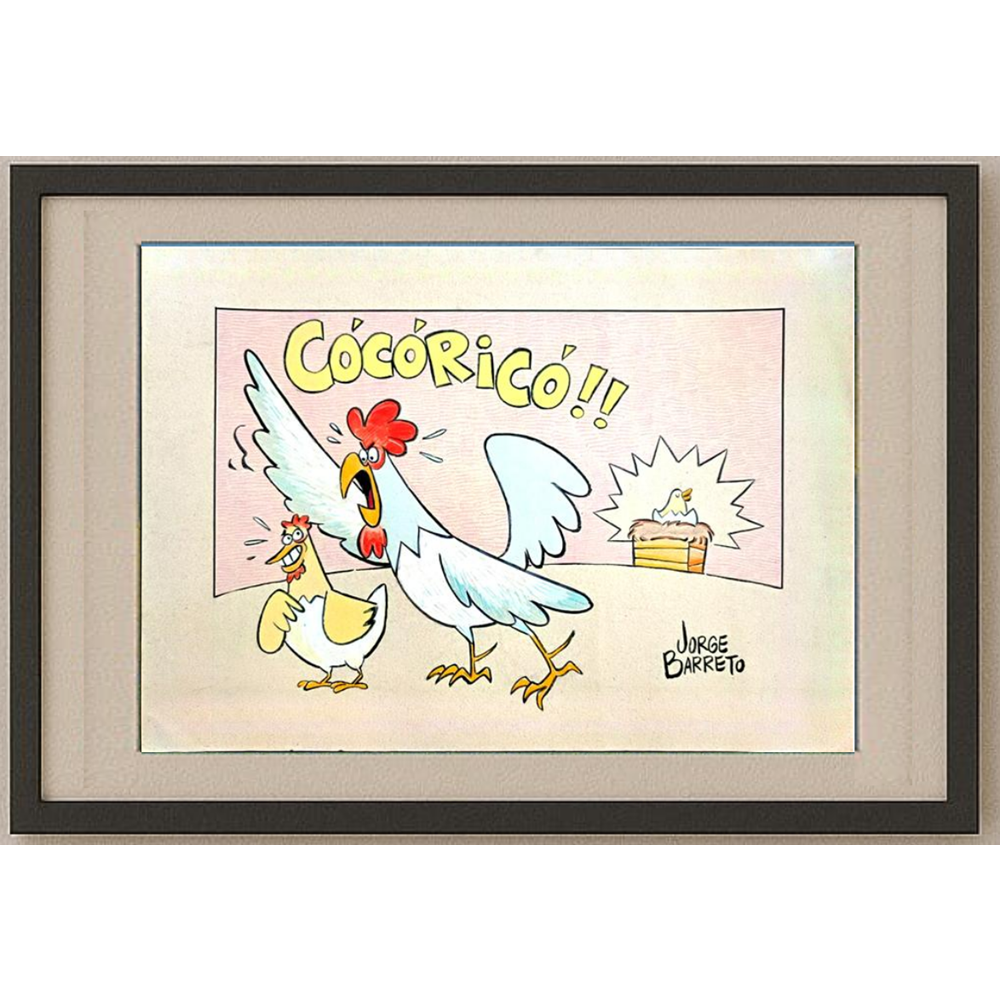 Jorge Barreto 40x30cm Orijinal Karikatür BOD00185