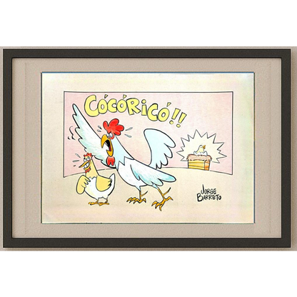 Jorge Barreto 40x30cm Orijinal Karikatür BOD00185